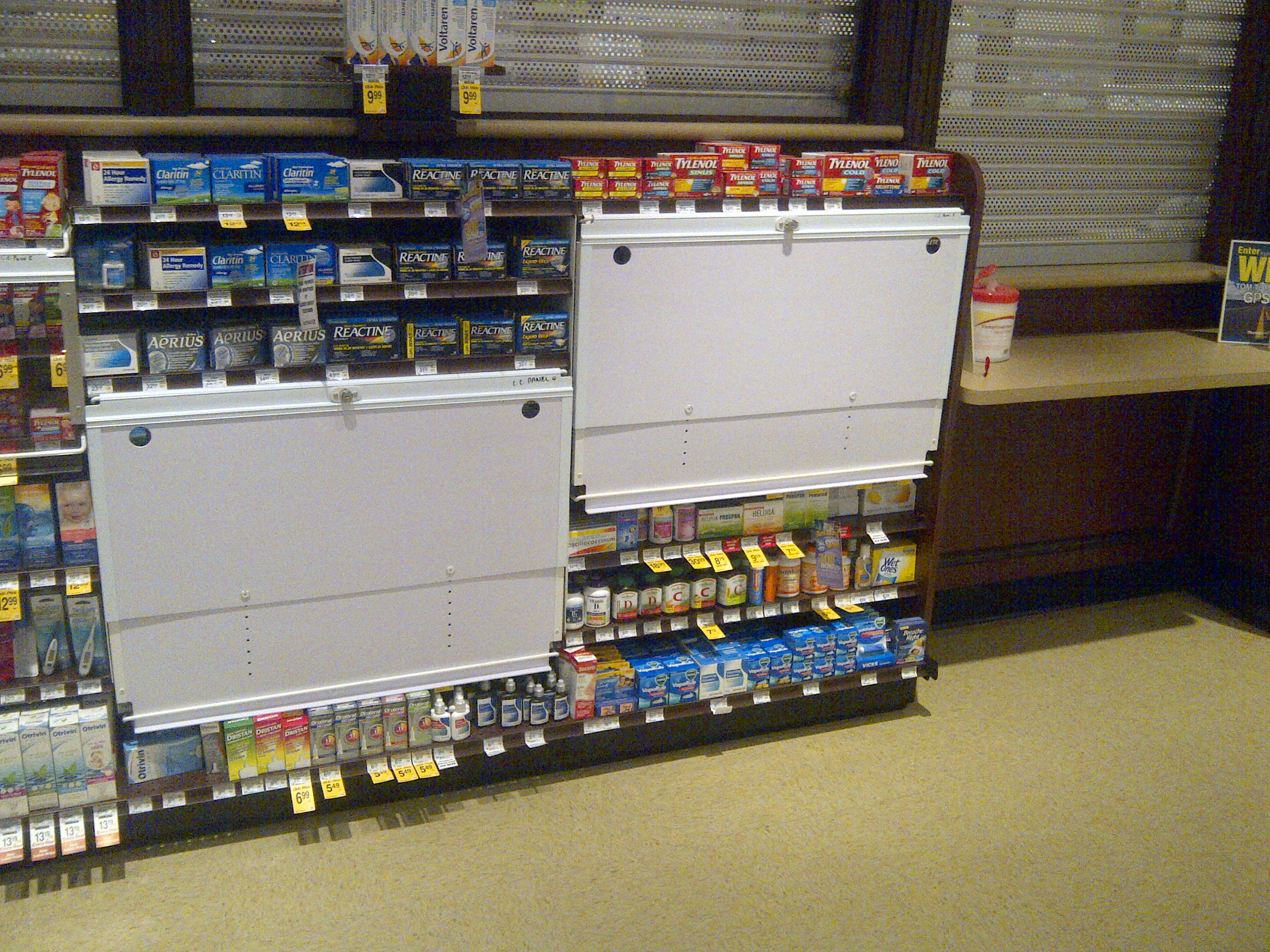 Store shelving 4